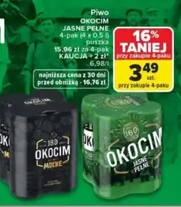 Carrefour Piwo OKOCIM JASNE PEŁNE oferta