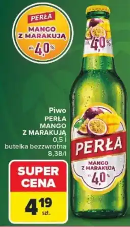 Carrefour Piwo PERŁA Mango z Marakują oferta
