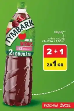 Carrefour Tymbark Napój Jabłko Wiśnią Bez Duuuża oferta