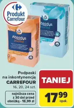Carrefour Podpaski na inkontynencję Absody Discreet oferta