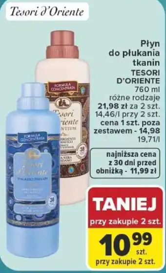 Carrefour Płyn do płukania tkanin TESORI D'ORIENTE oferta