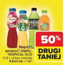 Carrefour Napój** WOWOC, OWOC, TROPICAL DUO oferta