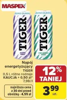 Carrefour Napój energetyzujący TIGER oferta