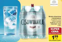 Carrefour Woda mineralna CISOWIANKA oferta