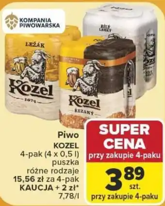 Carrefour Piwo KOZEL oferta