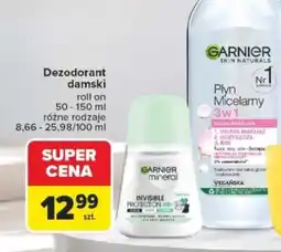 Carrefour Dezodorant damski Garnier mineral oferta