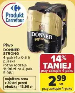 Carrefour Piwo DONNER STRONG oferta