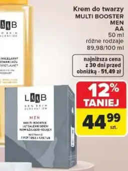 Carrefour Krem do twarzy MULTI BOOSTER MEN AA oferta