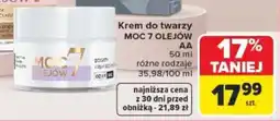 Carrefour Krem do twarzy MOC 7 OLEJÓW AA oferta