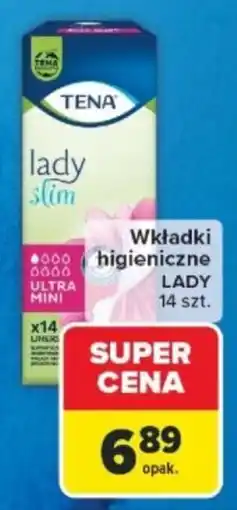 Carrefour Wkładki higieniczne LADY oferta