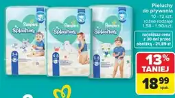 Carrefour Pieluchy do pływania Pampers Splashers oferta