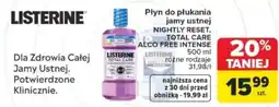Carrefour Płyn do płukania jamy ustnej LISTERINE TOTAL CARE oferta