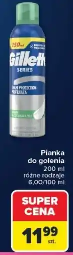 Carrefour Gillette Series Pianka do golenia oferta