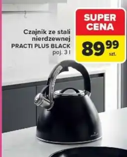 Carrefour Czajnik ze stali nierdzewnej PRACTI PLUS BLACK oferta