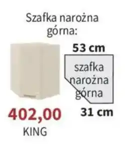 Meble Bodzio Szafka narożna górna KING oferta