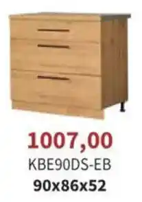 Meble Bodzio Szafka z 3 szufladami KBE90DS-EB oferta