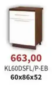 Meble Bodzio KL60DSFL/P-EB oferta