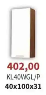 Meble Bodzio KL40WGL/P oferta