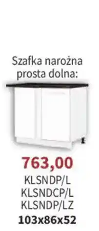 Meble Bodzio Szafka narożna prosta dolna oferta