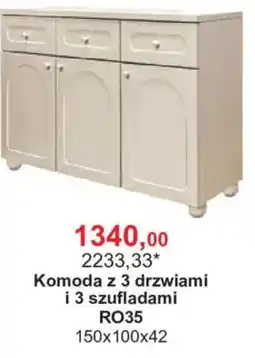 Meble Bodzio Komoda z 3 drzwiami i 3 szufladami RO35 oferta
