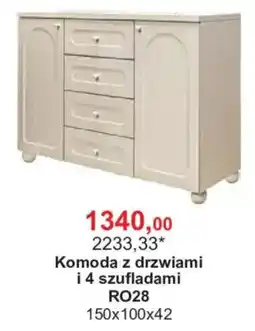 Meble Bodzio Komoda z drzwiami i 4 szufladami RO28 oferta