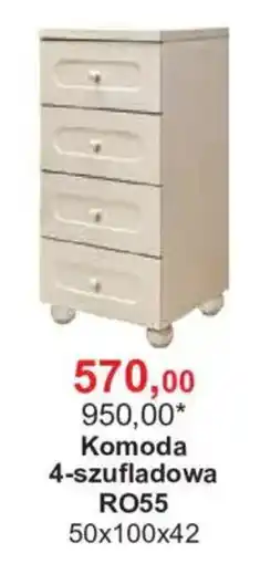 Meble Bodzio Komoda 4-szuflowa RO55 oferta