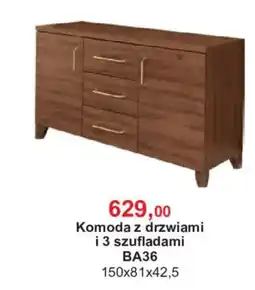 Meble Bodzio Komoda z drzwiami i 3 szufladami BA36 oferta