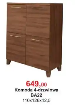 Meble Bodzio Komoda 4-drzwiowa BA22 oferta