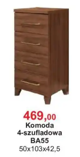 Meble Bodzio Komoda 4-szuflowa BA55 oferta