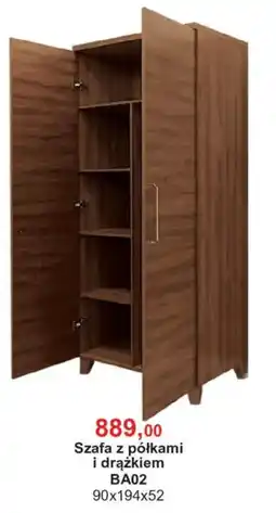 Meble Bodzio Szafa z półkami i drążkiem BA02 oferta