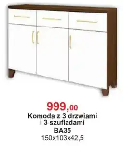 Meble Bodzio Komoda z 3 drzwiami i 3 szufladami BA35 oferta