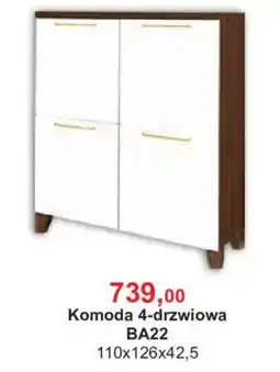 Meble Bodzio Komoda 4-drzwiowa BA22 oferta