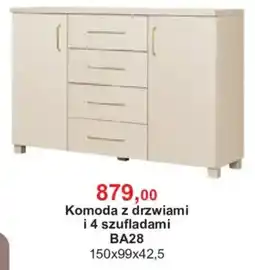 Meble Bodzio Komoda z drzwiami i 4 szufladami BA28 oferta