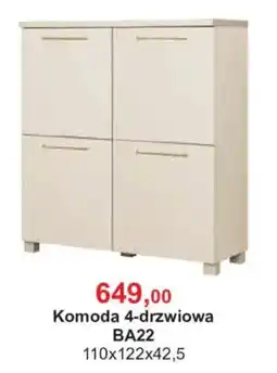 Meble Bodzio Komoda 4-drzwiowa BA22 oferta