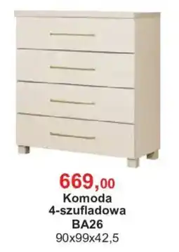 Meble Bodzio Komoda 4-szuflowa BA26 oferta