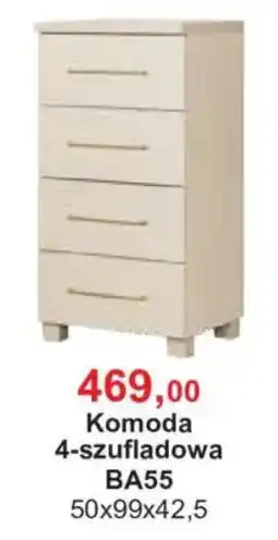 Meble Bodzio Komoda 4-szufladowa BA55 oferta
