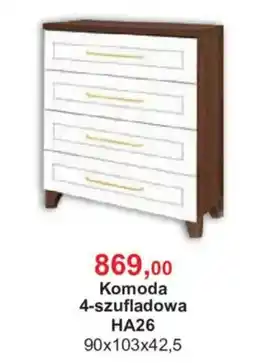 Meble Bodzio Komoda 4-szuflowa HA26 oferta