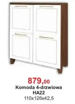 Meble Bodzio Komoda 4-drzwiowa HA22 oferta