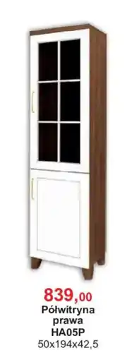 Meble Bodzio Półwitryna prawa HA05P oferta