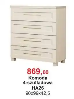 Meble Bodzio Komoda 4-szufladowa HA26 oferta