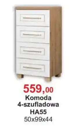 Meble Bodzio Komoda 4-szufladowa HA55 oferta