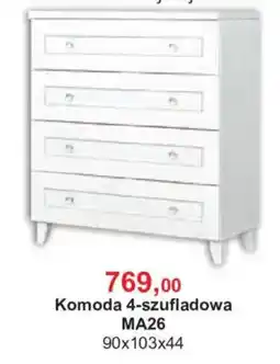 Meble Bodzio Komoda 4-szufladowa MA26 oferta