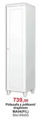 Meble Bodzio Półszafa z półkami/drażkiem MA04(P/L) oferta