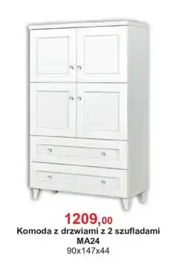 Meble Bodzio Komoda z drzwiami z 2 szufladami MA24 oferta