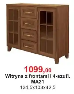 Meble Bodzio Witryna z frontami i 4-szufł. MA21 oferta