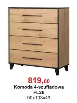 Meble Bodzio Komoda 4-szufłowa FL26 oferta