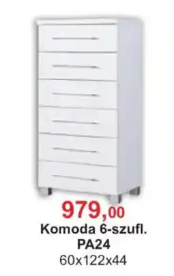 Meble Bodzio Komoda 6-szufli. PA24 oferta