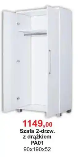 Meble Bodzio Szafa 2-drzw. z drążkiem PA01 oferta