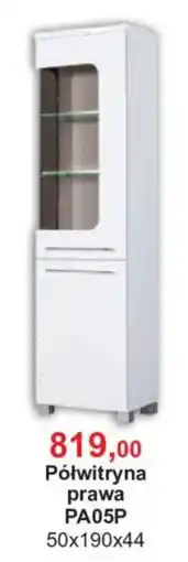 Meble Bodzio Półwitryna prawa PA05P oferta