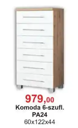 Meble Bodzio Komoda 6-szufl. PA24 oferta